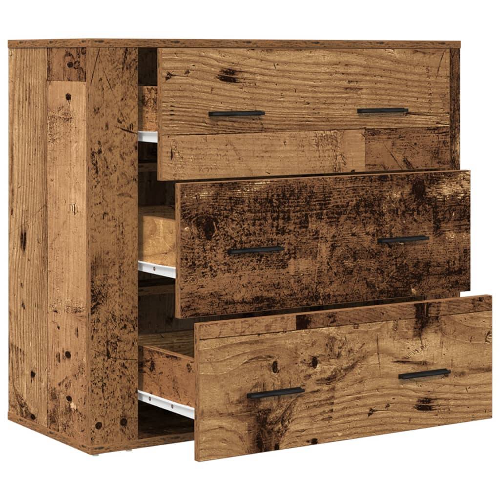 vidaXL Sideboard Altholz-Optik 80x33x70 cm Holzwerkstoff