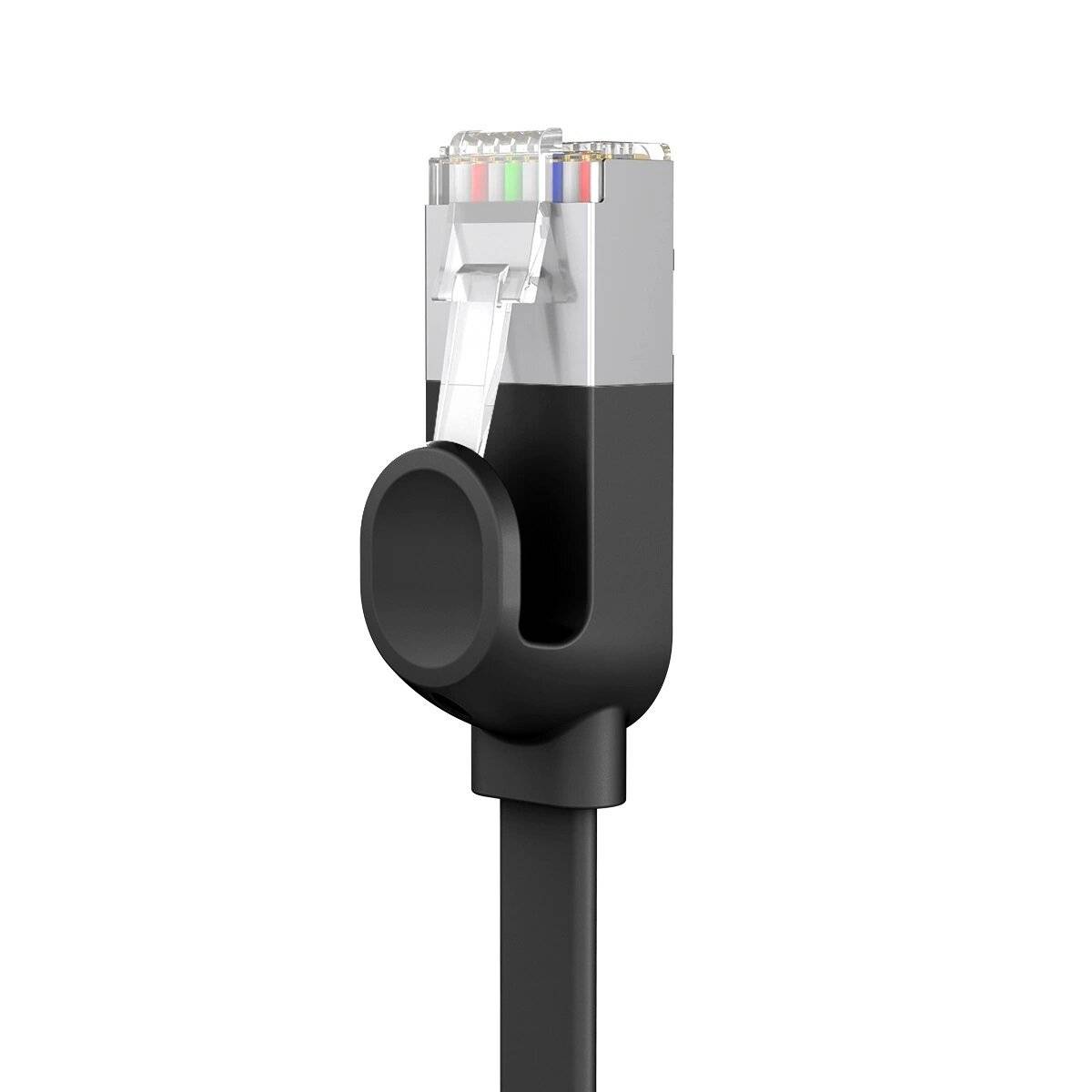 Flachnetzwerkkabel Baseus High Speed ??flaches Ethernet CAT6 RJ45 Netzwerkkabel schwarz 8m