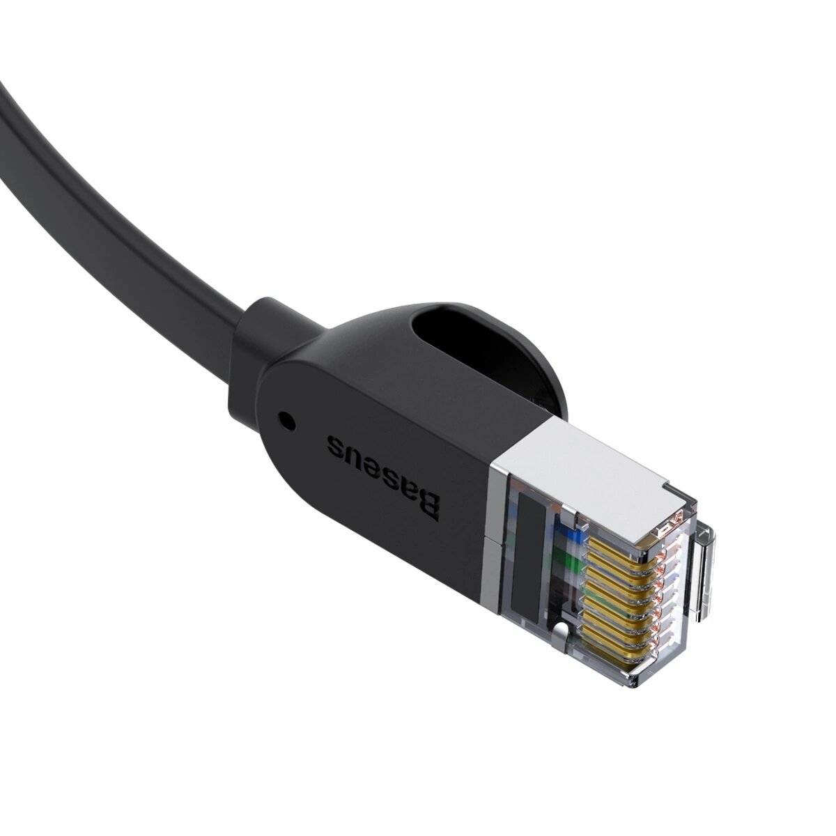 Flachnetzwerkkabel Baseus High Speed ??flaches Ethernet CAT6 RJ45 Netzwerkkabel schwarz 8m