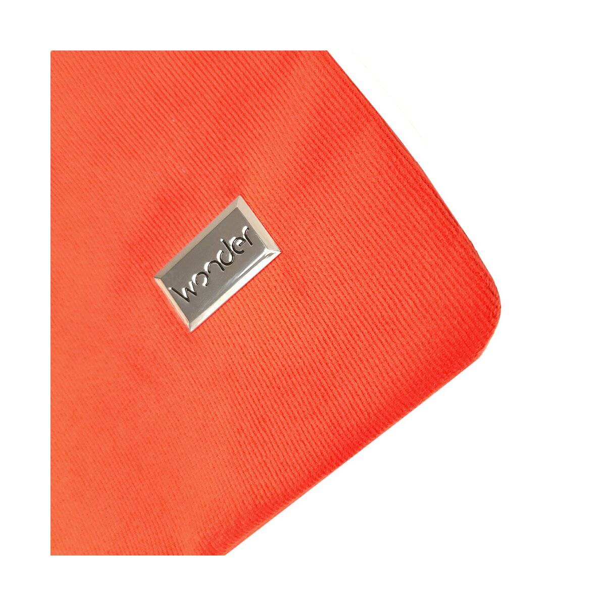 Stylische Einkaufstasche - Freizeittasche ohne Muster mit Druckknopfverschluss Umhängetasche aus Polyester Orange