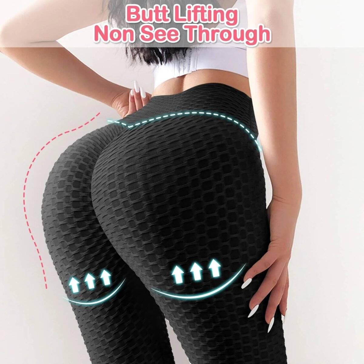Po-Lifting Leggings mit Wabenmuster  Optimale Formgebung und Komfort 2XL