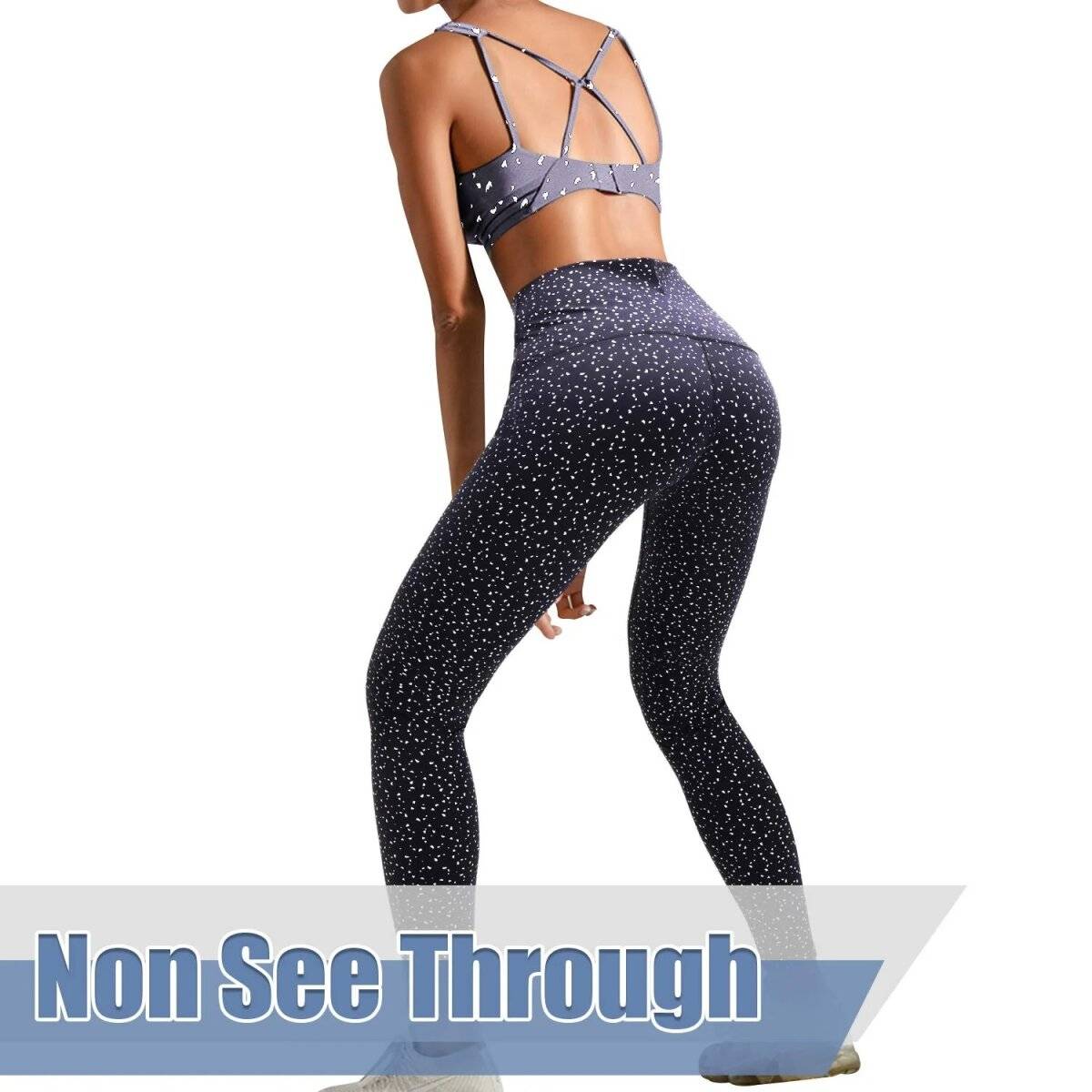 Premium Gym Leggings mit Wabenmuster  Optimaler Komfort und Bewegungsfreiheit XL
