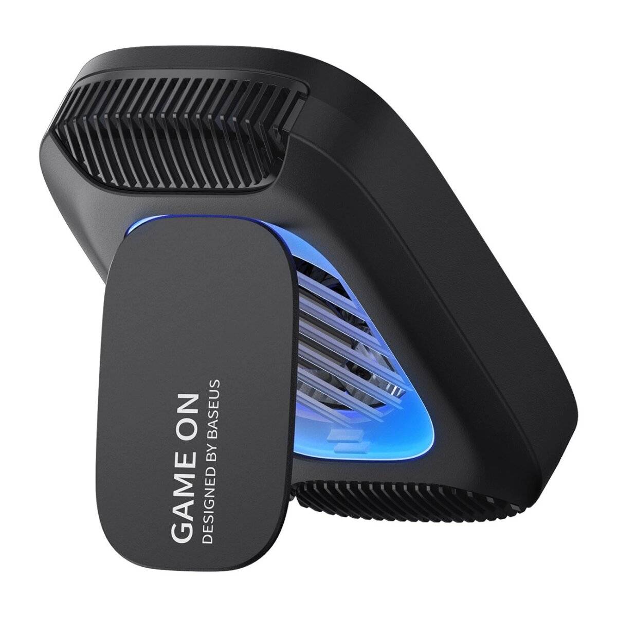 Smartphone-Lüfter mit 15 W induktiver Aufladung und Ständer – Schwarz - Smartphone-Kühler