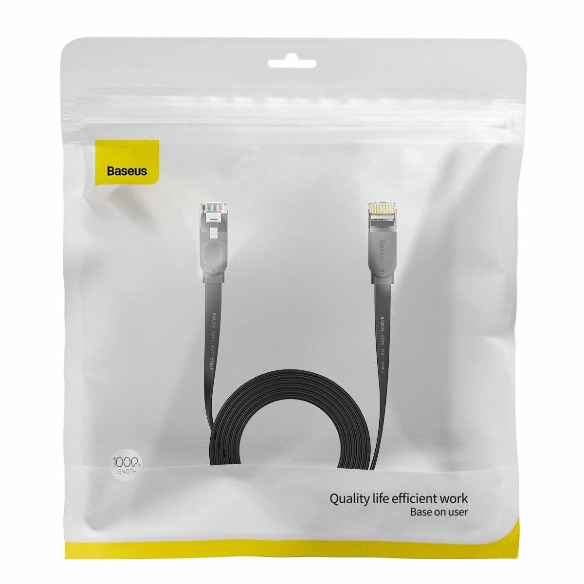 High Speed ?RJ45 Gigabit Netzwerkkabel (Flachkabel) 10m