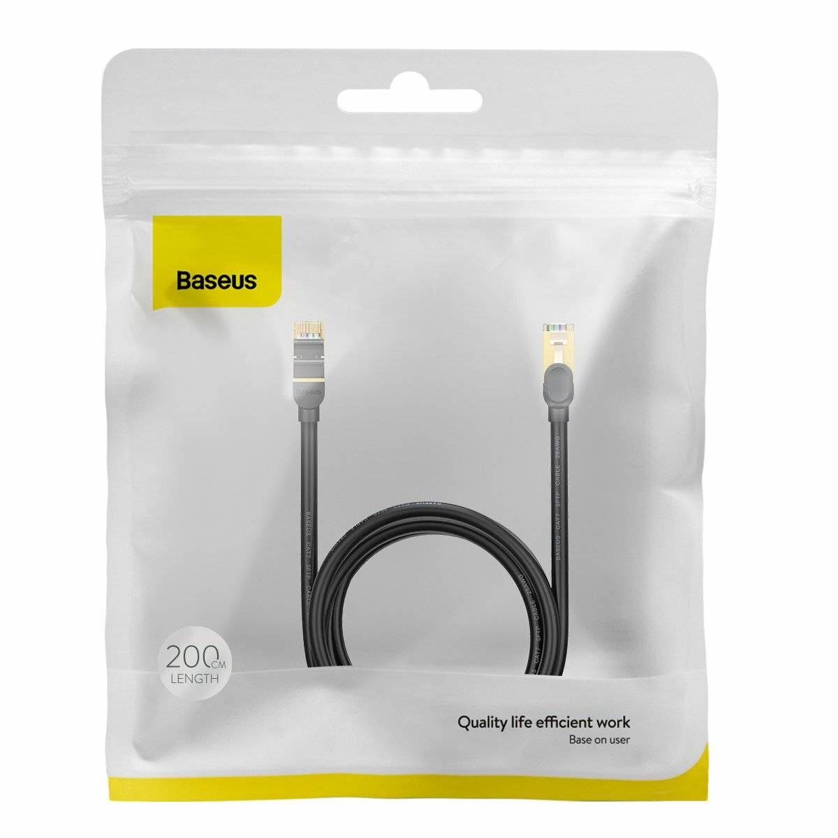 Speed Seven Netzwerkkabel RJ45 10Gbps 2m schwarz