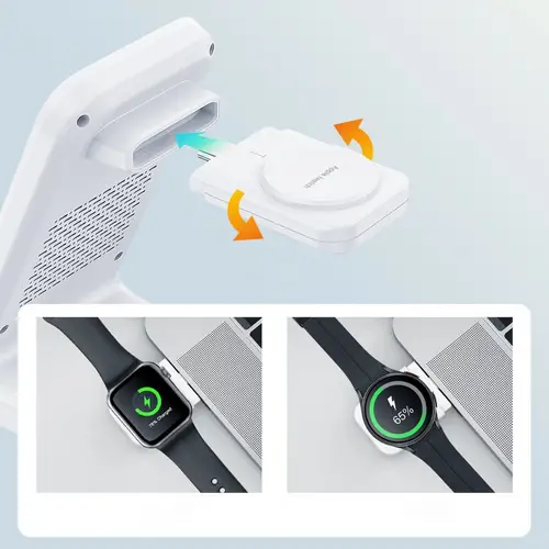 15W 3in1 Induktionsladestation  Weiß - Ladestation für Smartphones, Kopfhörer und Watches 15W 3in1 Induktionsladestation  Weiß - Ladestation für Smartphones, Kopfhörer und Watches