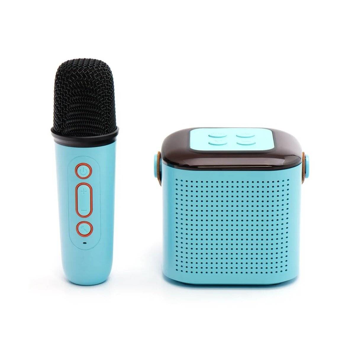 Y1 Bluetooth Lautsprecher LED Karaoke Anlage mit Mikrofon 6W Blau