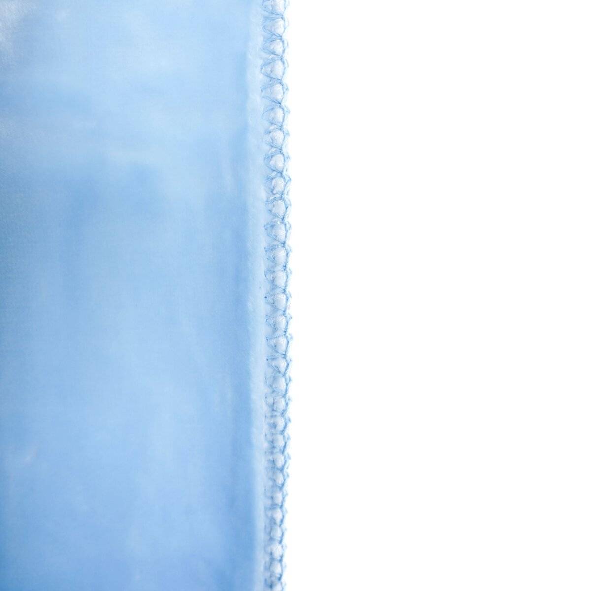 Kuschelige Babydecke 107x137 cm aus 100% Polyester Decke mit Bären und Blumen Blau