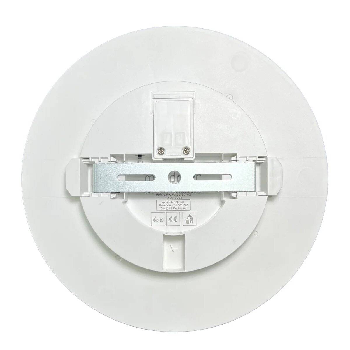 LED Deckenleuchte 28W | IP40 Schutzart | CCT Wandleuchte einstellbare Farben 3000-6500 K | Rund, Ø 25 cm | 3000lm, Weiß