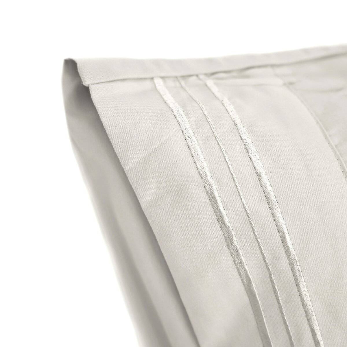 3 tlg. Bettwäschen-Set mit Kissenbezug 50x70 cm, Deckenbezug 135x200 cm und Bettlaken Creme