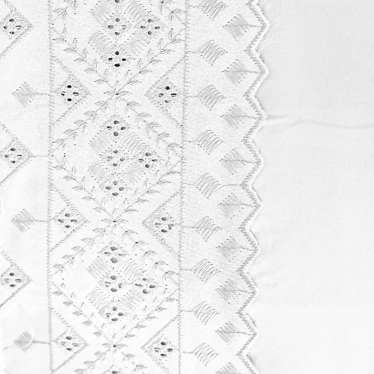 4 Tlg. Bettwäschen-Set mit Kissenbezug 50x70 cm, Deckenbezug 200x200 cm und Bettlaken Weiß