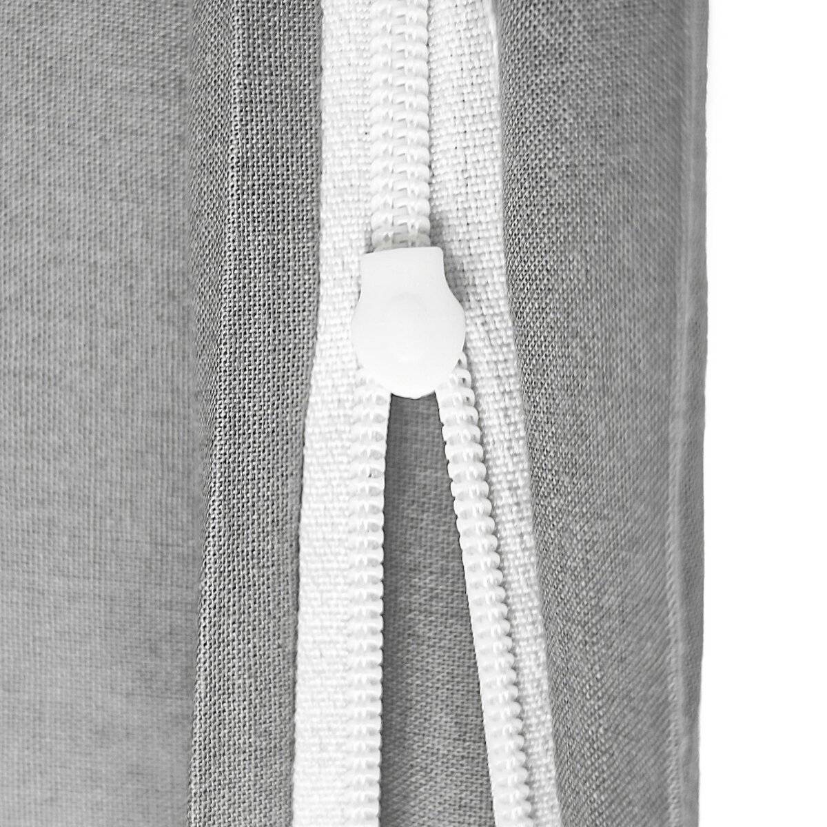 Einfarbige Bettwäschen-Sets für Einzel- und Doppelbetten, 100% Baumwolle Grau 135x200 cm