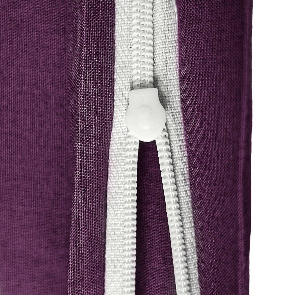 Einfarbige Bettwäschen-Sets für Einzel- und Doppelbetten, 100% Baumwolle Lila 240x220 cm