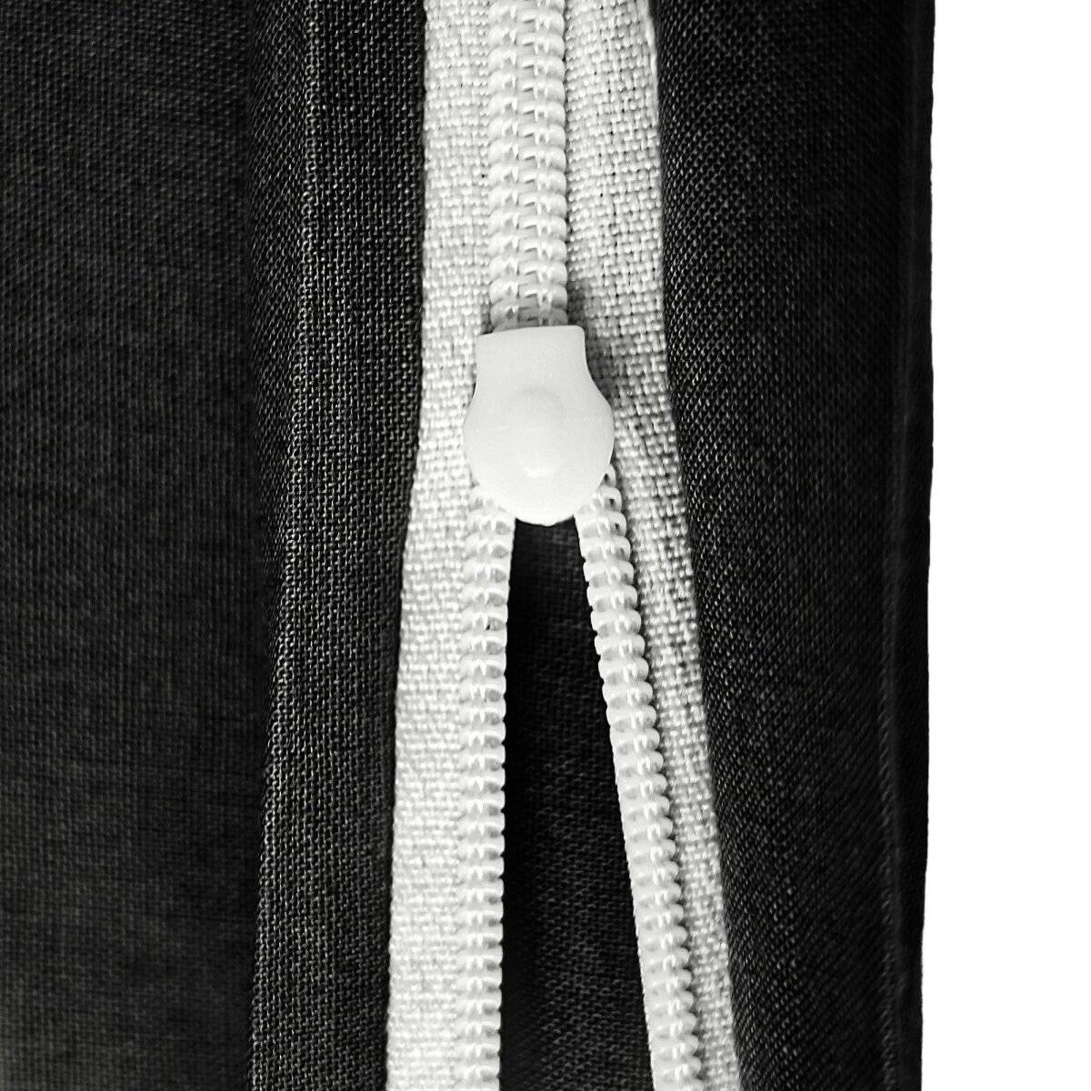 Einfarbige Bettwäschen-Sets für Einzel- und Doppelbetten, 100% Baumwolle Schwarz 135x200 cm