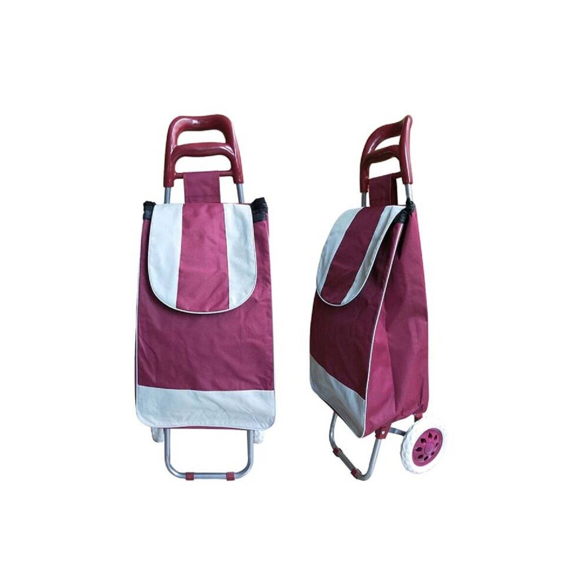 Einkaufswagen 38 Liter anthrazit Ideal für Wocheneinkauf und Wochenmarkt Bordeaux