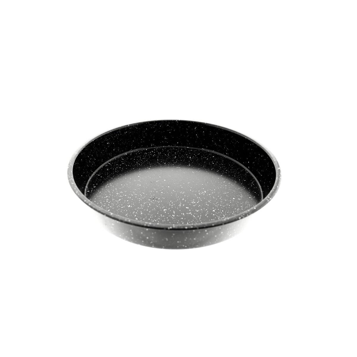 Backbelch 3er Set in Schwarz Backofenblech Tepsi aus Granit Ø28/Ø32/Ø36 cm