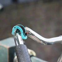 Q-förmige Fahrradklingel kompaktes Design am Lenker aus Aluminium, Kunststoff Blau Q-förmige Fahrradklingel kompaktes Design am Lenker aus Aluminium, Kunststoff Blau