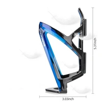 Fahrradhalter für Wasserflasche aus hochwertigem PC-Material Wasserflaschenhalter Schwarz-Blau Fahrradhalter für Wasserflasche aus hochwertigem PC-Material Wasserflaschenhalter Schwarz-Blau