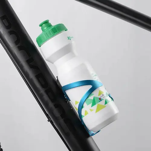 Fahrrad-Trinkflaschenhalter aus Aluminium geeignet für jeden Fahrrad Blau Fahrrad-Trinkflaschenhalter aus Aluminium geeignet für jeden Fahrrad Blau