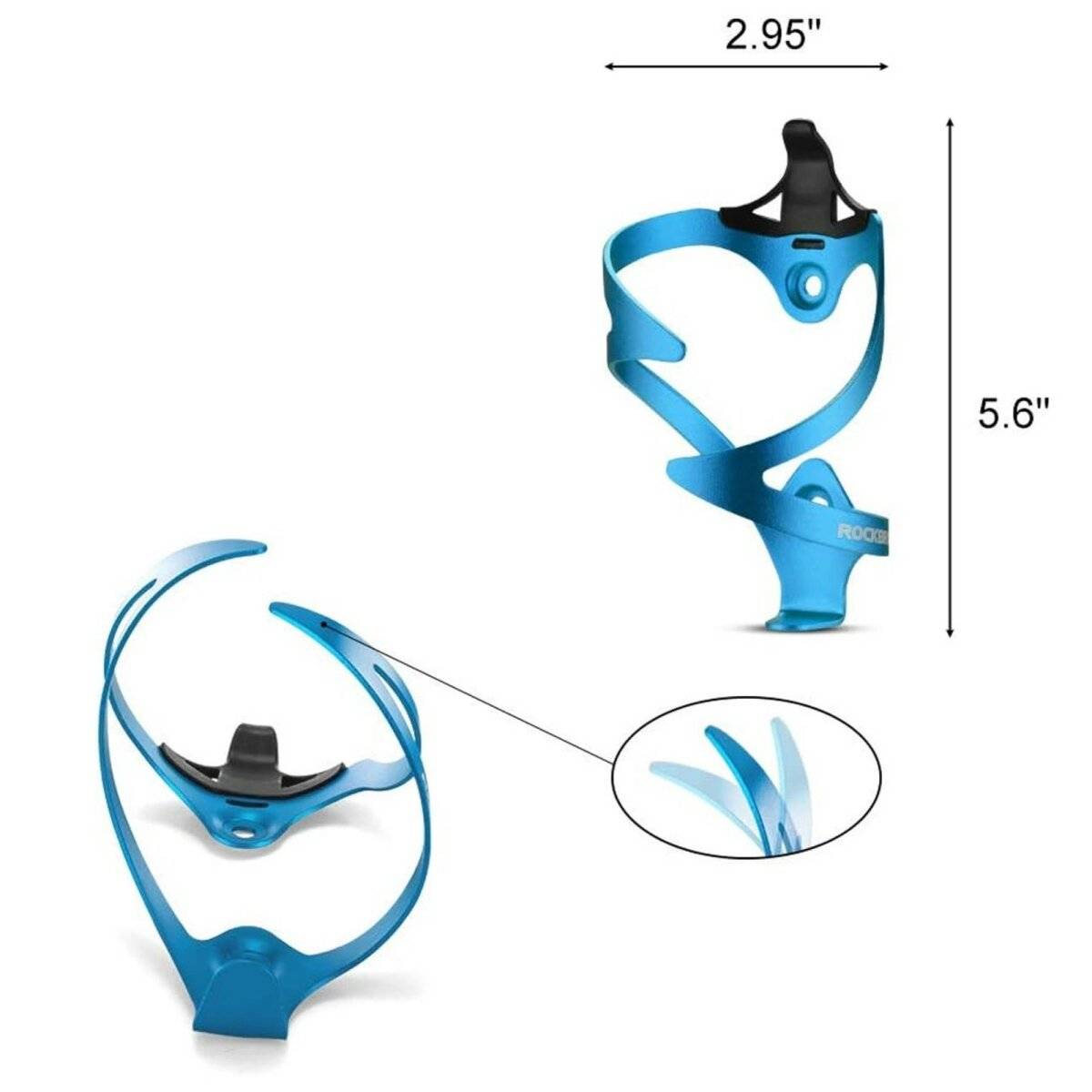 Fahrrad-Trinkflaschenhalter aus Aluminium geeignet für jeden Fahrrad Blau