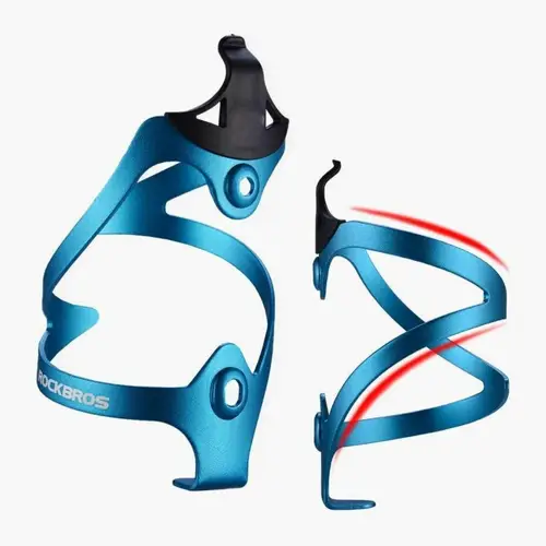 Fahrrad-Trinkflaschenhalter aus Aluminium geeignet für jeden Fahrrad Blau Fahrrad-Trinkflaschenhalter aus Aluminium geeignet für jeden Fahrrad Blau