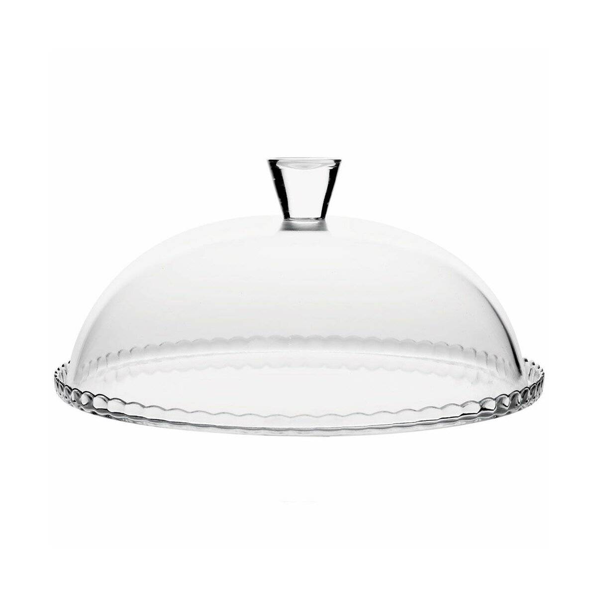 Pasabahce Patisserie Tortenplatte aus Glas 32 cm Servierplatte mit Deckel Rund