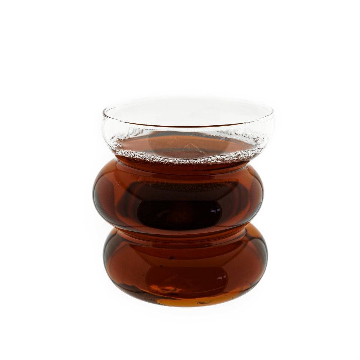 2 Tlg. Trinkgläser im Bubble Design Wassergläser transparent 450 ml Hitzebeständig