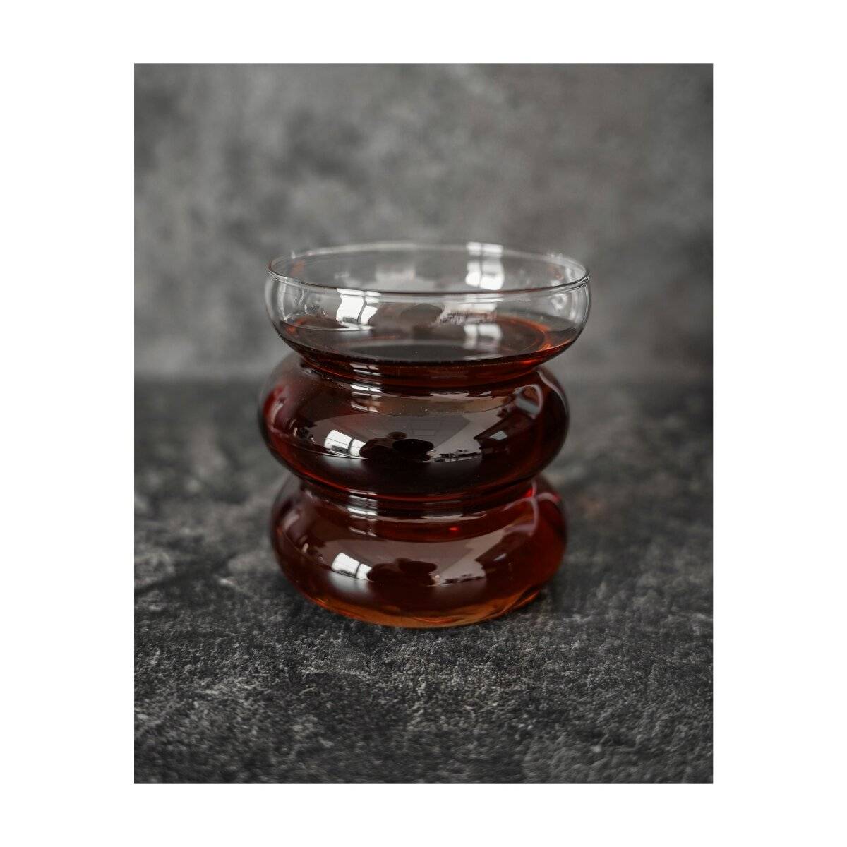 2 Tlg. Trinkgläser im Bubble Design Wassergläser transparent 450 ml Hitzebeständig