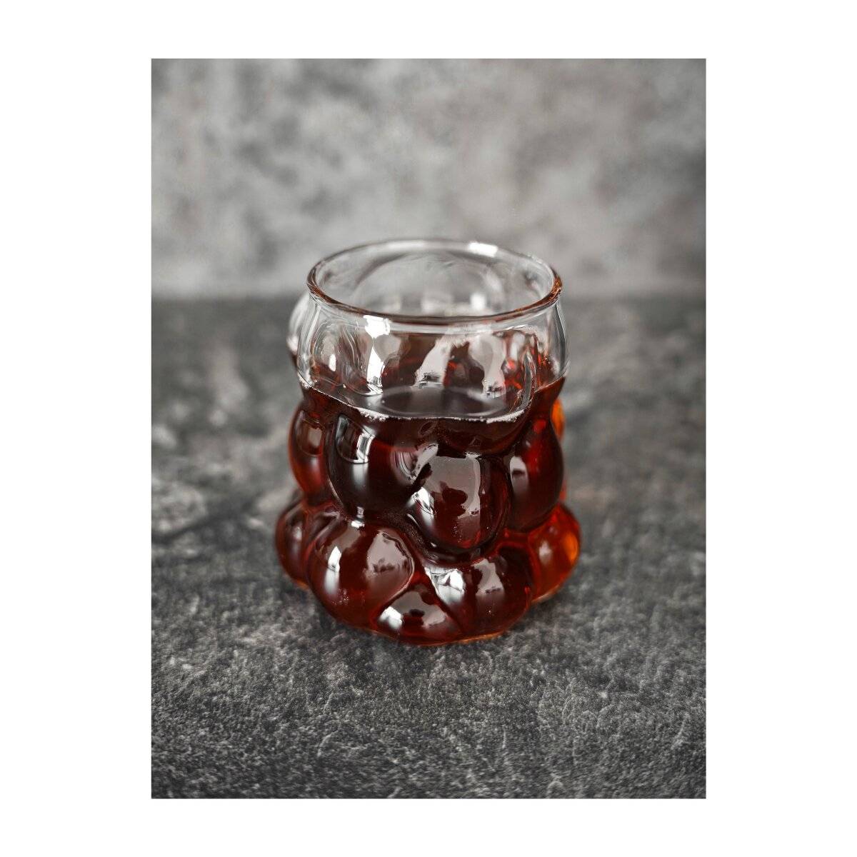 2er Trinkgläser Set 400 ml Bubble Gläser Transparent Wassergläser Hitzebeständig