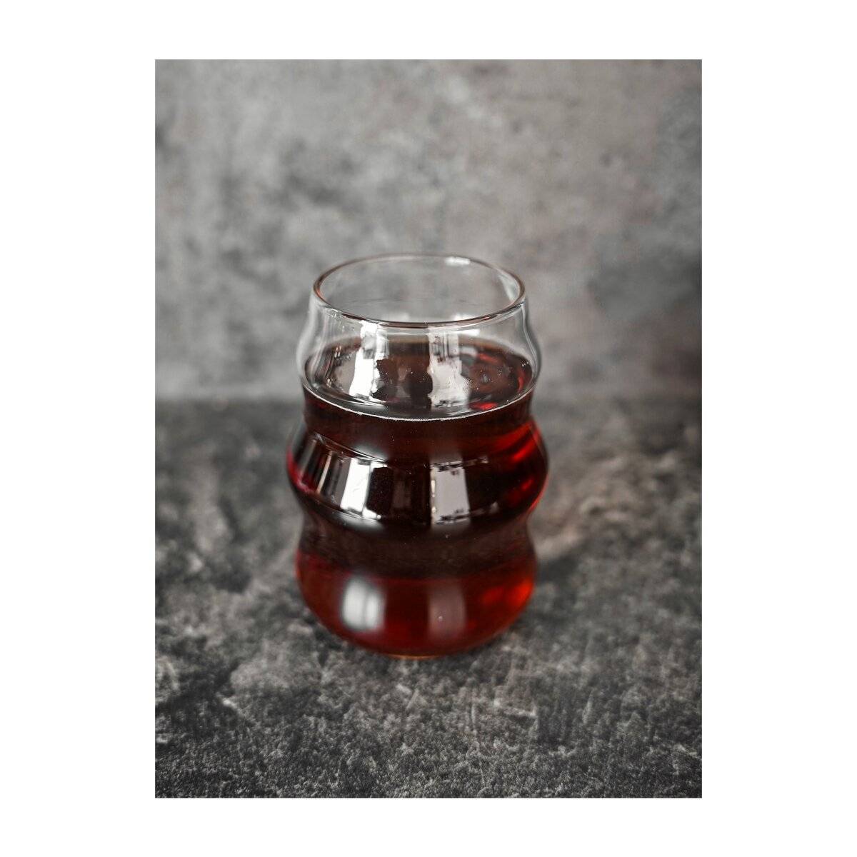 2er Gläser-Set 550 ml Wave Style in Transparent Trinkgläser, Wassergläser