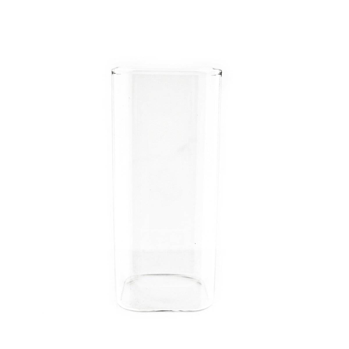 2er Gläser-Set Square Glas aus Borosilikatglas Hitzebeständig 400 ml