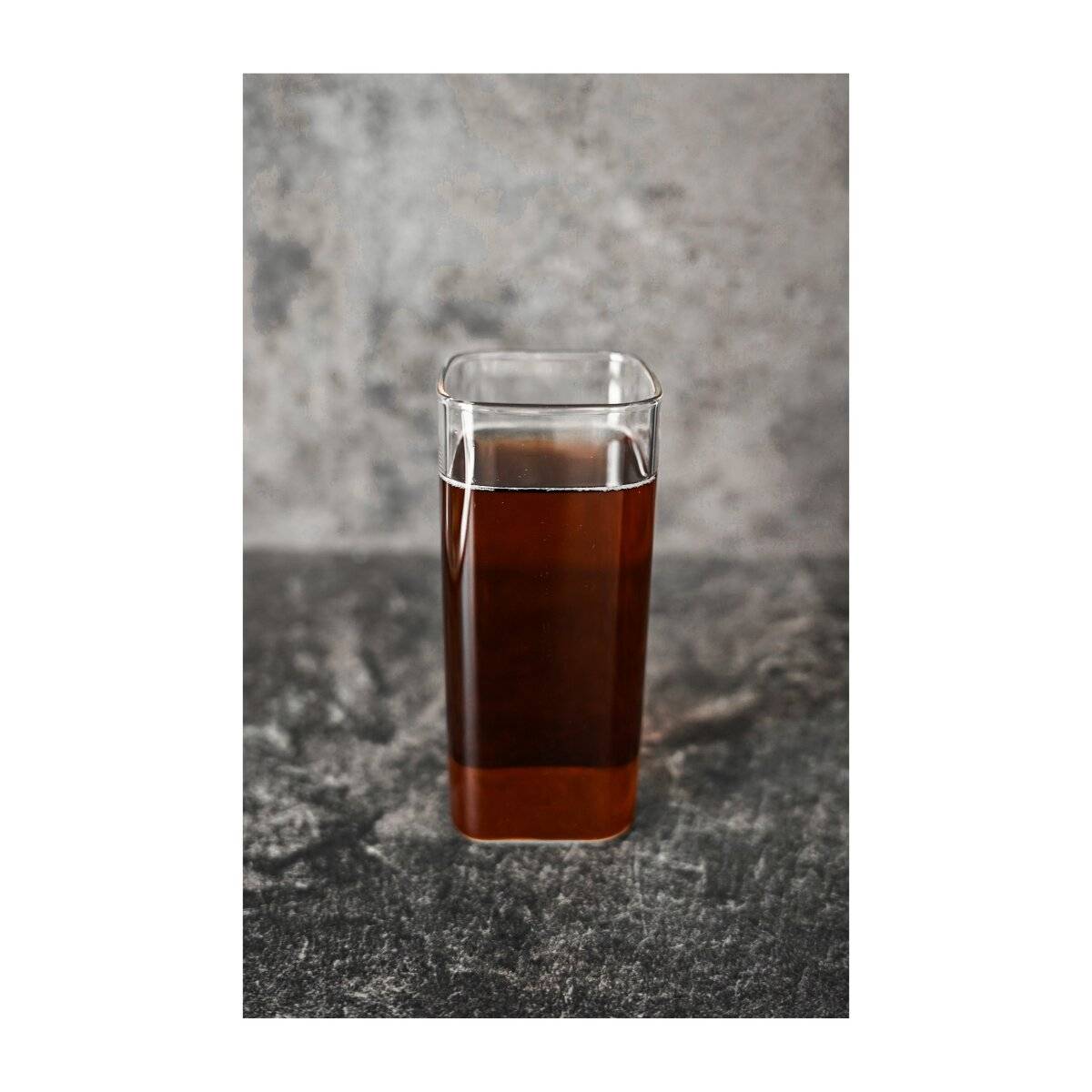 2er Gläser-Set Square Glas aus Borosilikatglas Hitzebeständig 400 ml