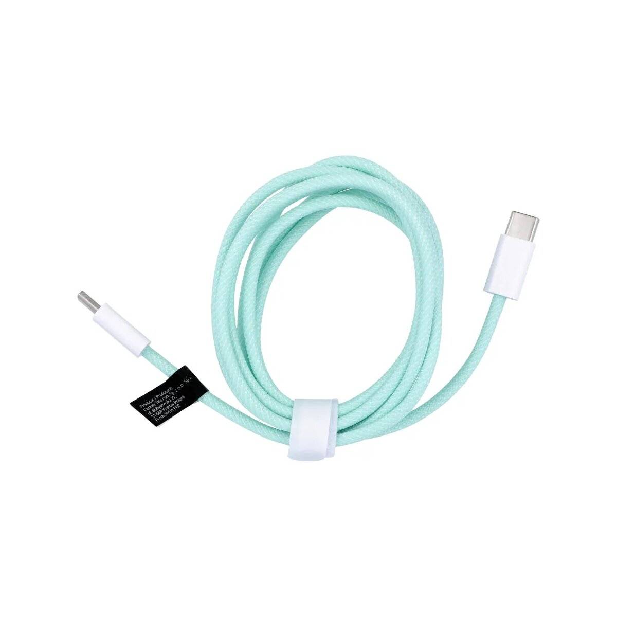 Universalkabel mit USB-C – USB-C-Stecker - Unterstützt PD 60W Schnellladung und Datenübertragung Grün 1,5m