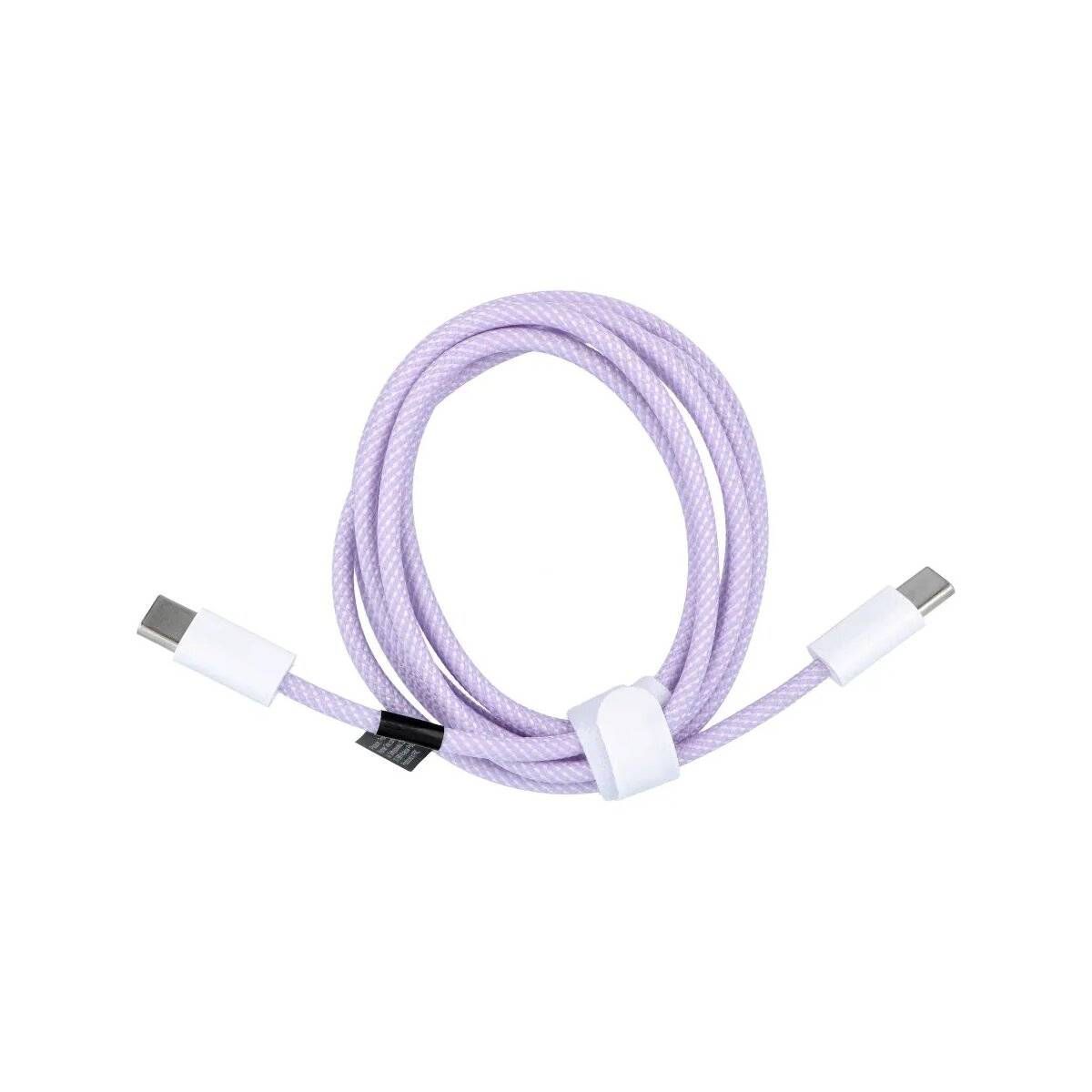 Universalkabel mit USB-C – USB-C-Stecker - Unterstützt PD 60W Schnellladung und Datenübertragung Lila 2m