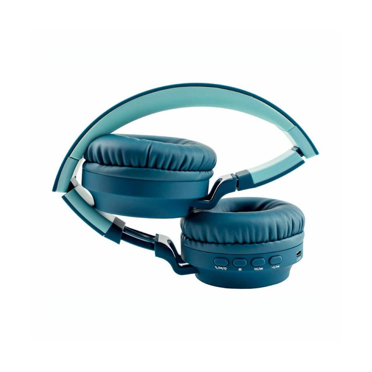 Kabellose Kopfhörer Buddy Kids blau - Bluetooth 5.3-Kopfhörer oder kabelgebunden mit 3,5-mm-Audiokabel