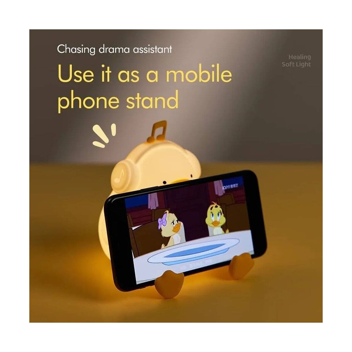 Schönes Cartoon Enten-Nachtlicht 1200mah wiederaufladbares Nachtlicht mit 30 Minuten Timer