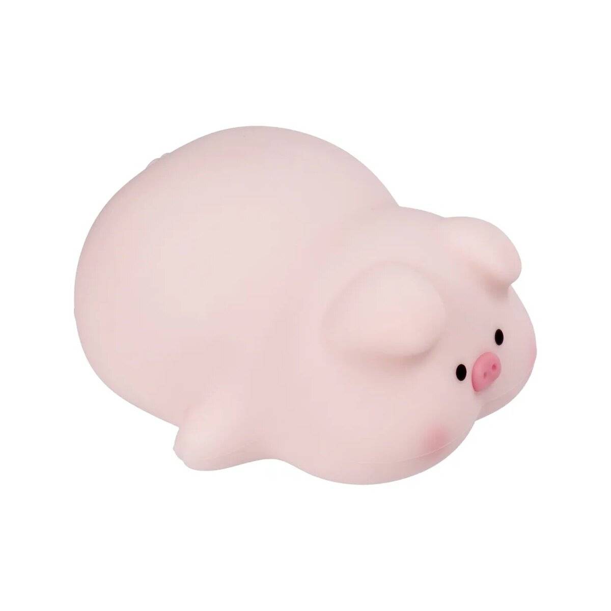 Niedliches Schweinchen-Nachtlicht mit 30 Minuten Timer - Silikon Nachtlicht mit Touch-Steuerung