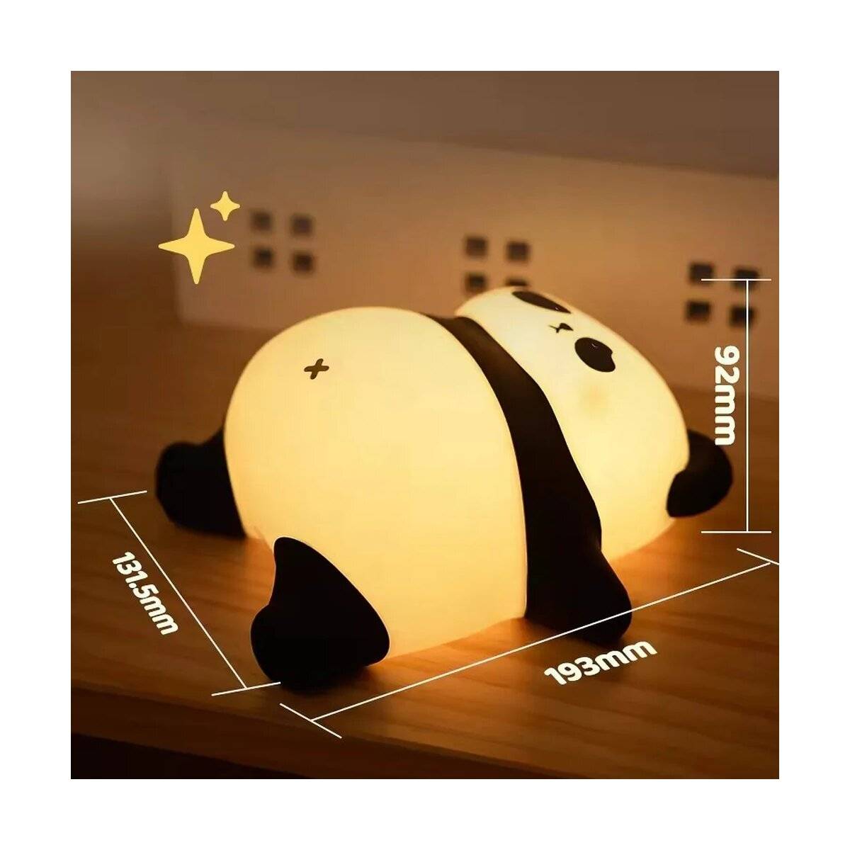 Panda Schlafbegleiter mit Touch-Funktion - Nachtlicht Schlaflicht für Kinder mit 30 Minuten-Timer