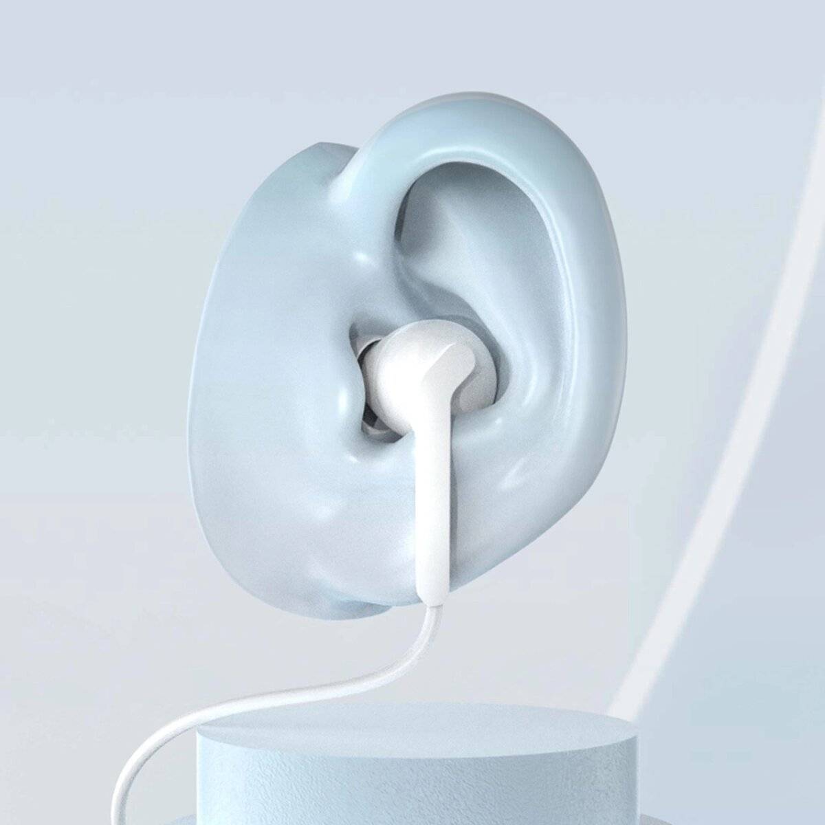 Kabelgebundener USB-C In-Ear-Kopfhörer 1,2 m  Schwarz - Kopfhörer mit 10 Hz bis 20 kHz Frequenzgang Weiß