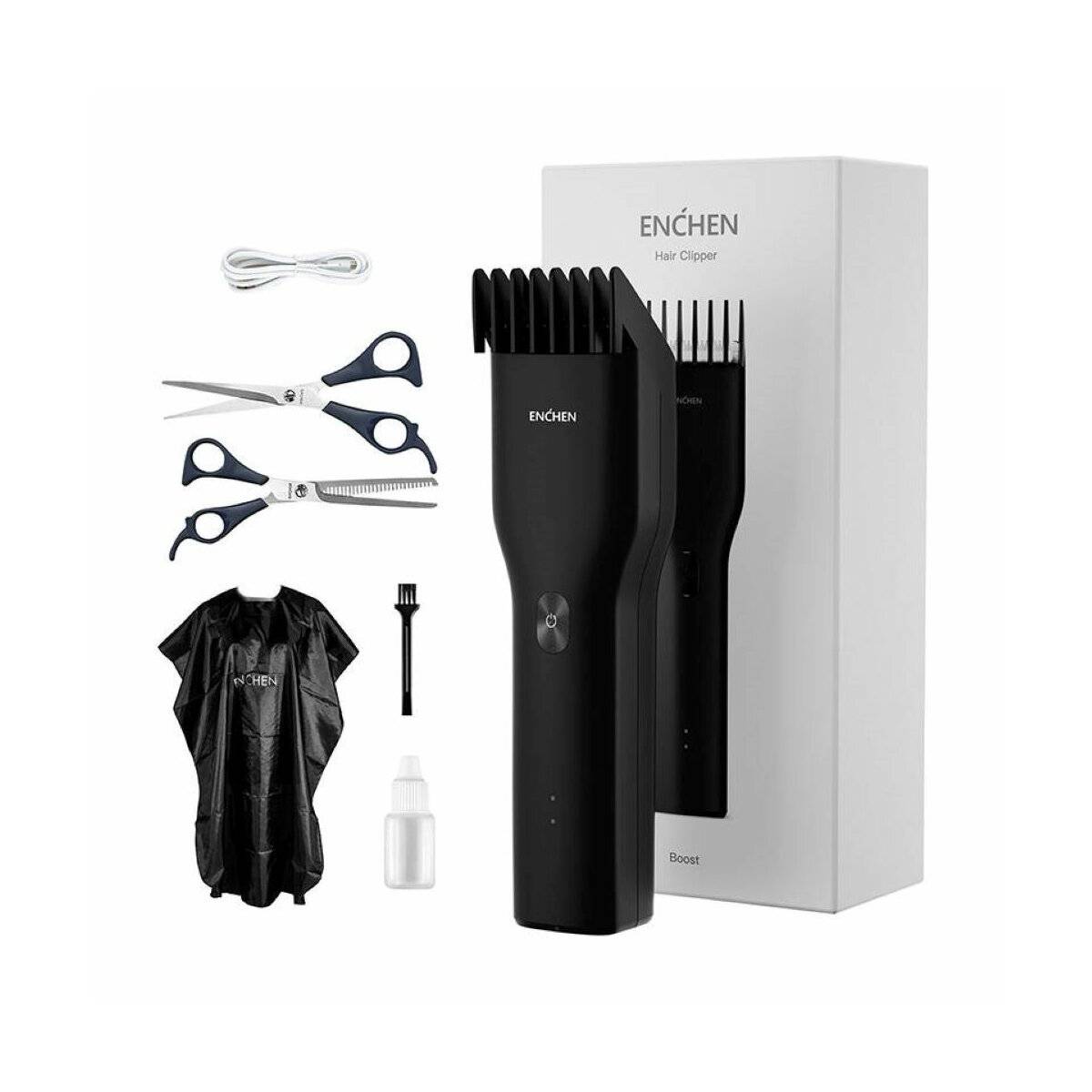 Haarschneider (3-21mm) + Zubehör BOOST-B Set - Haarschneidemaschine mit Zubehör Schwarz