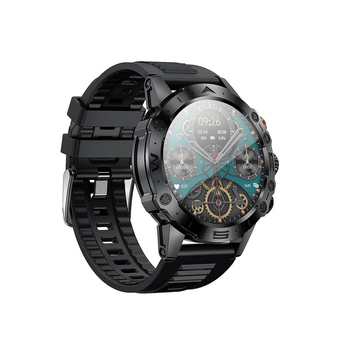 22 Sprachige wasserdichte Watch in Schwarz - kompatibel mit mehreren Systemen