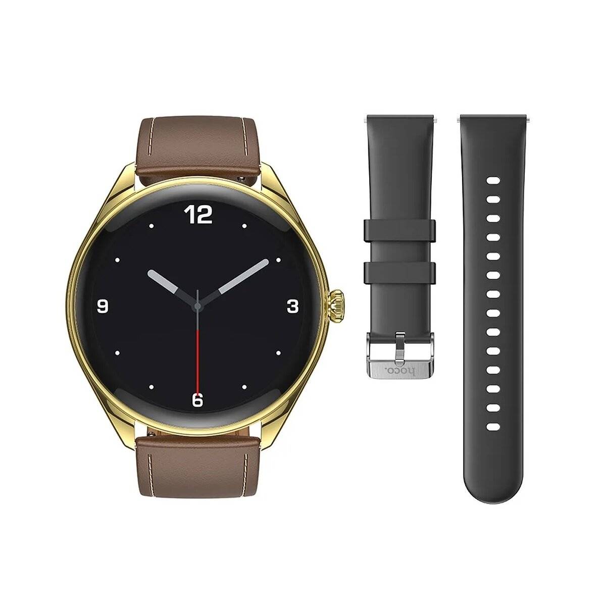 Elegante Watch mit Anruffunktion in Gold - multifunktionale wasserdichte Watch für jeden Anlass