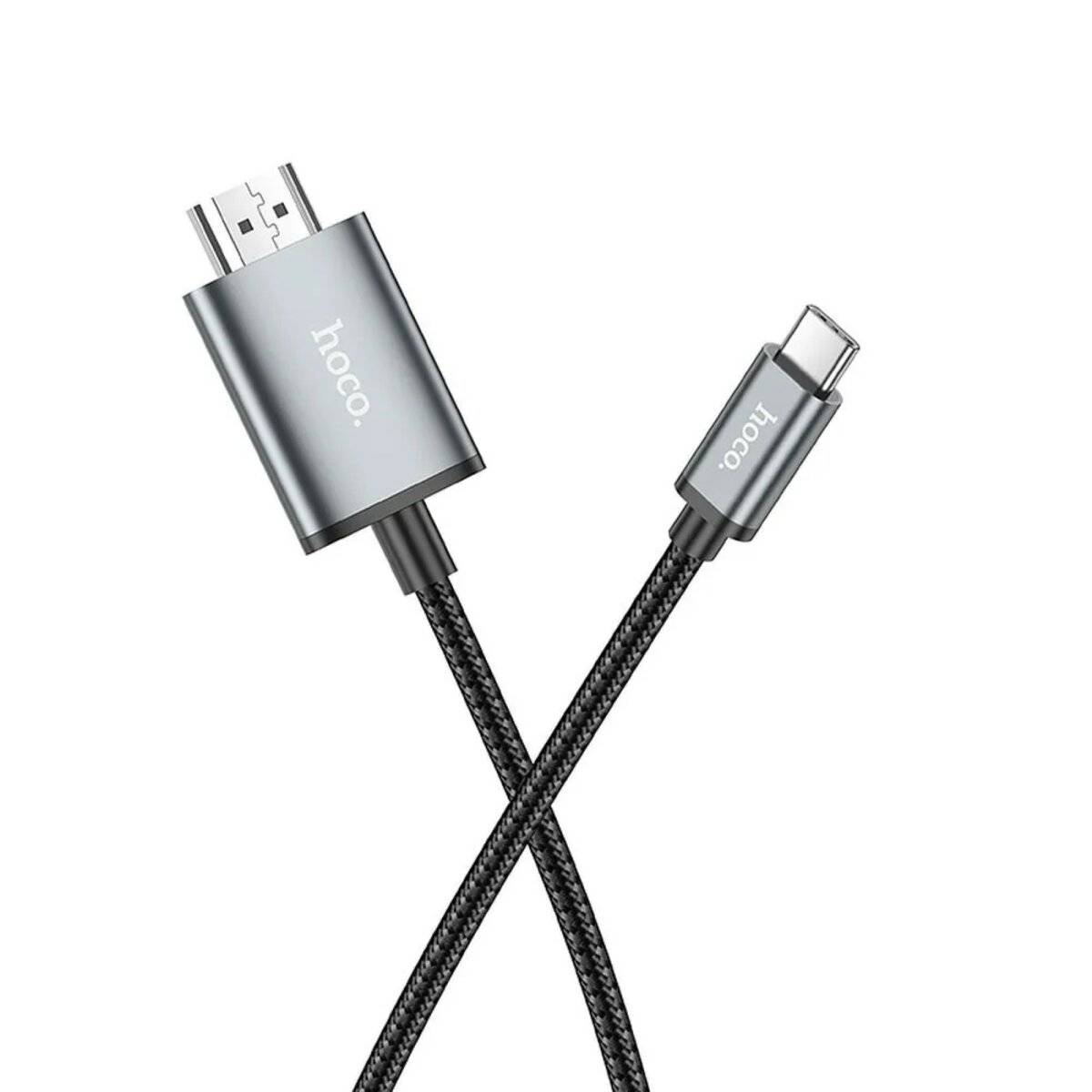 Kabel 2m USB Typ C zu HDMI in Grau HDMI Kabel 4K 30Hz