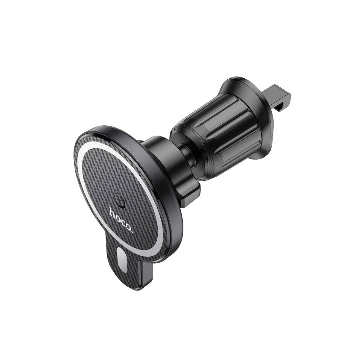Autohalter mit kabelloser Induktionsladung - 15 W kompatibel mit iPhone - Schwarz