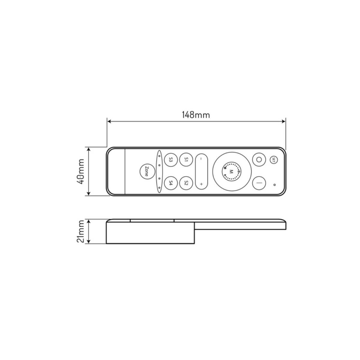 LED line® Fernbedienung für den LED WIFI TUYA VARIANTE DIM/CCT Controller