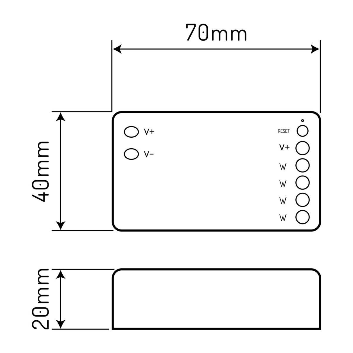 LED line® Controller VARIANTE RF WIFI TUYA DIM