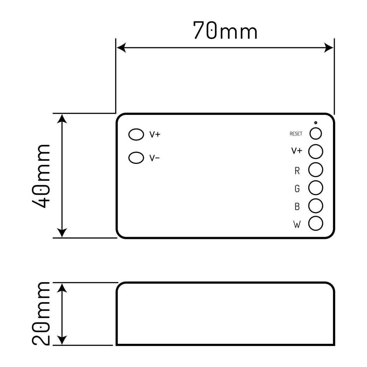 LED line® Controller VARIANTE RF WIFI TUYA RGBW