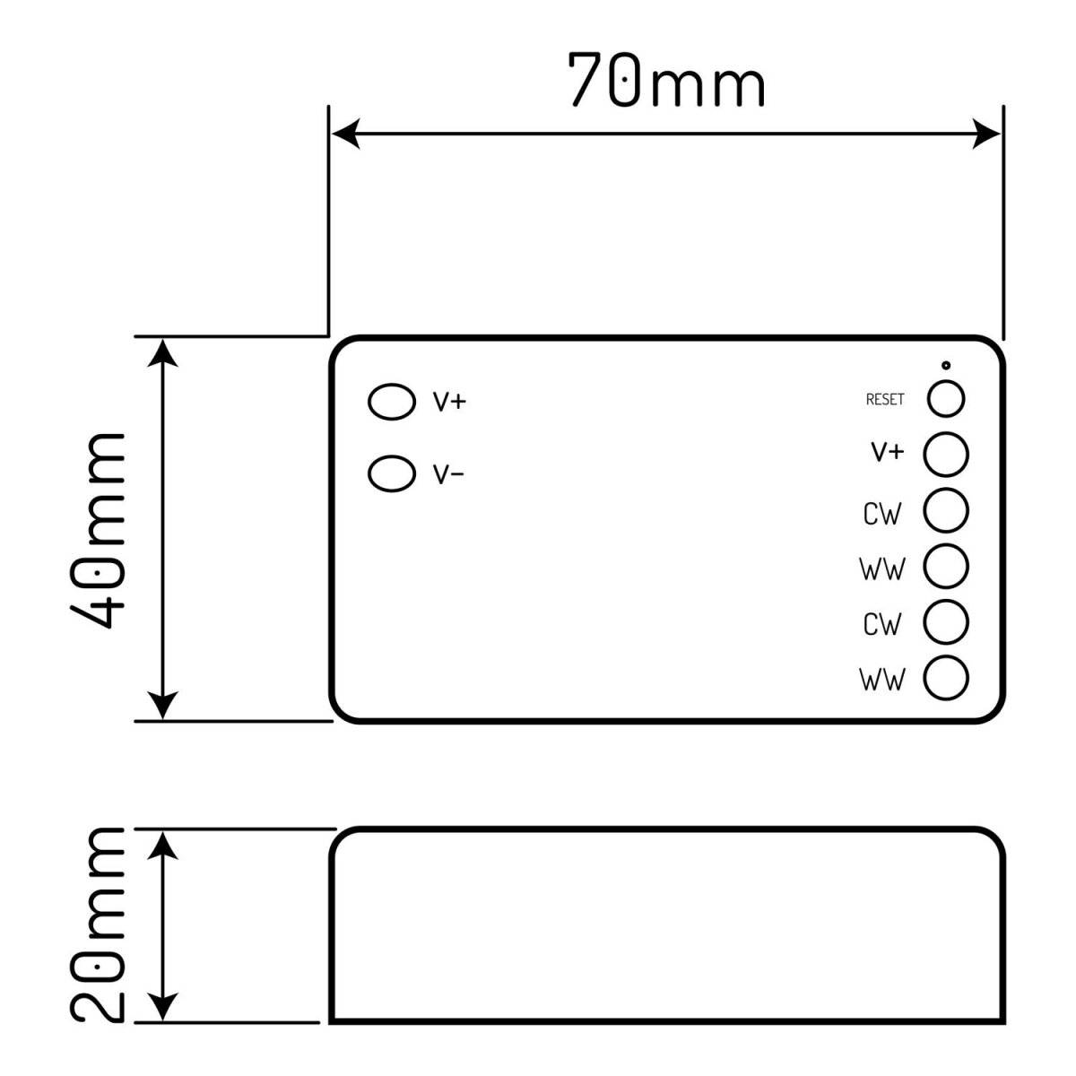 LED line® Controller VARIANTE RF WIFI TUYA CCT/DIM