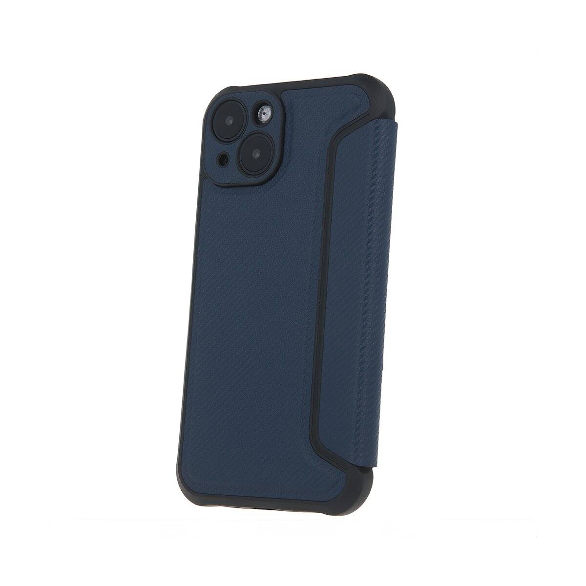 Smart Carbon Handy Hülle kompatibel mit Samsung Galaxy A54 5G Dunkelblau