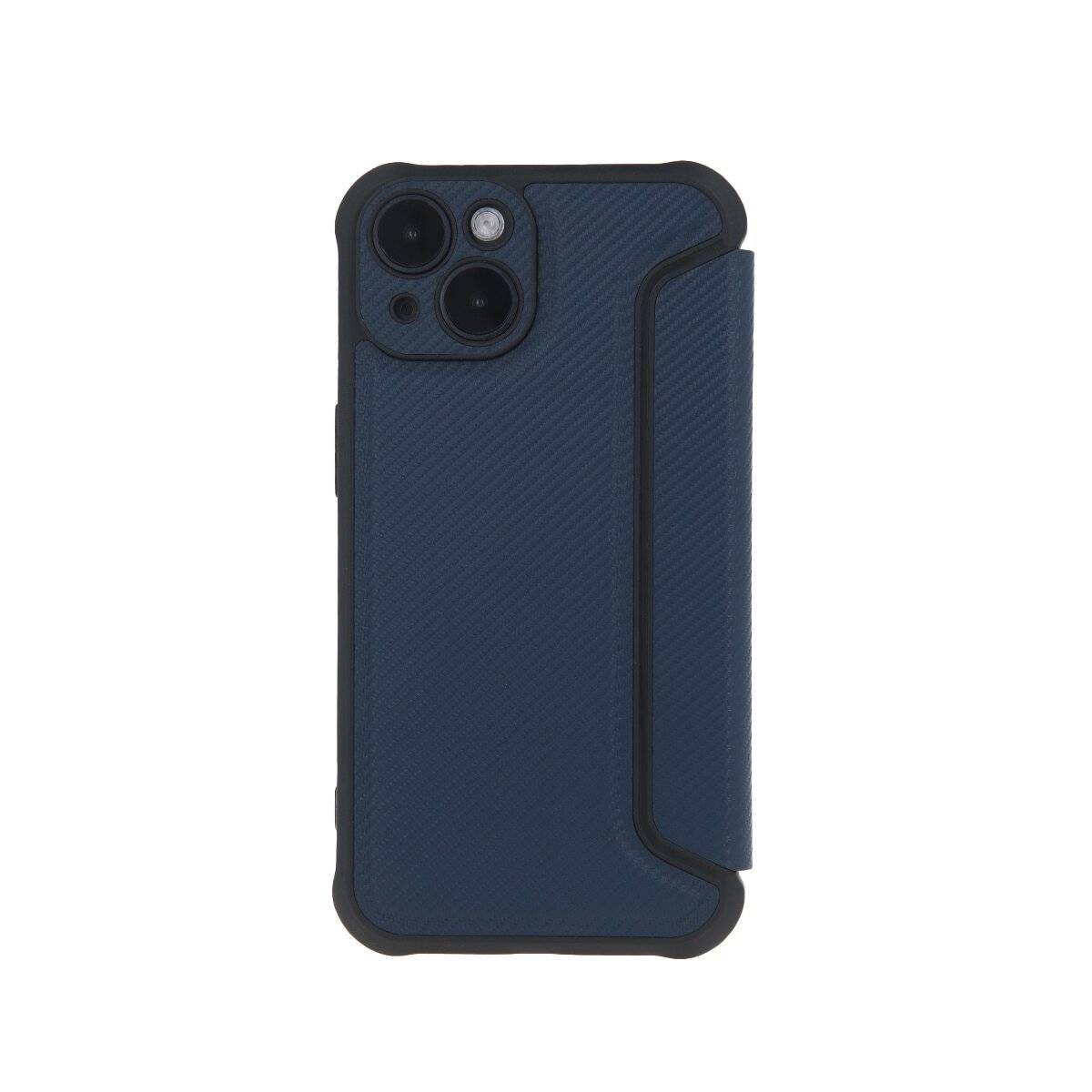 Smart Carbon Handy Hülle kompatibel mit Samsung Galaxy A54 5G Dunkelblau